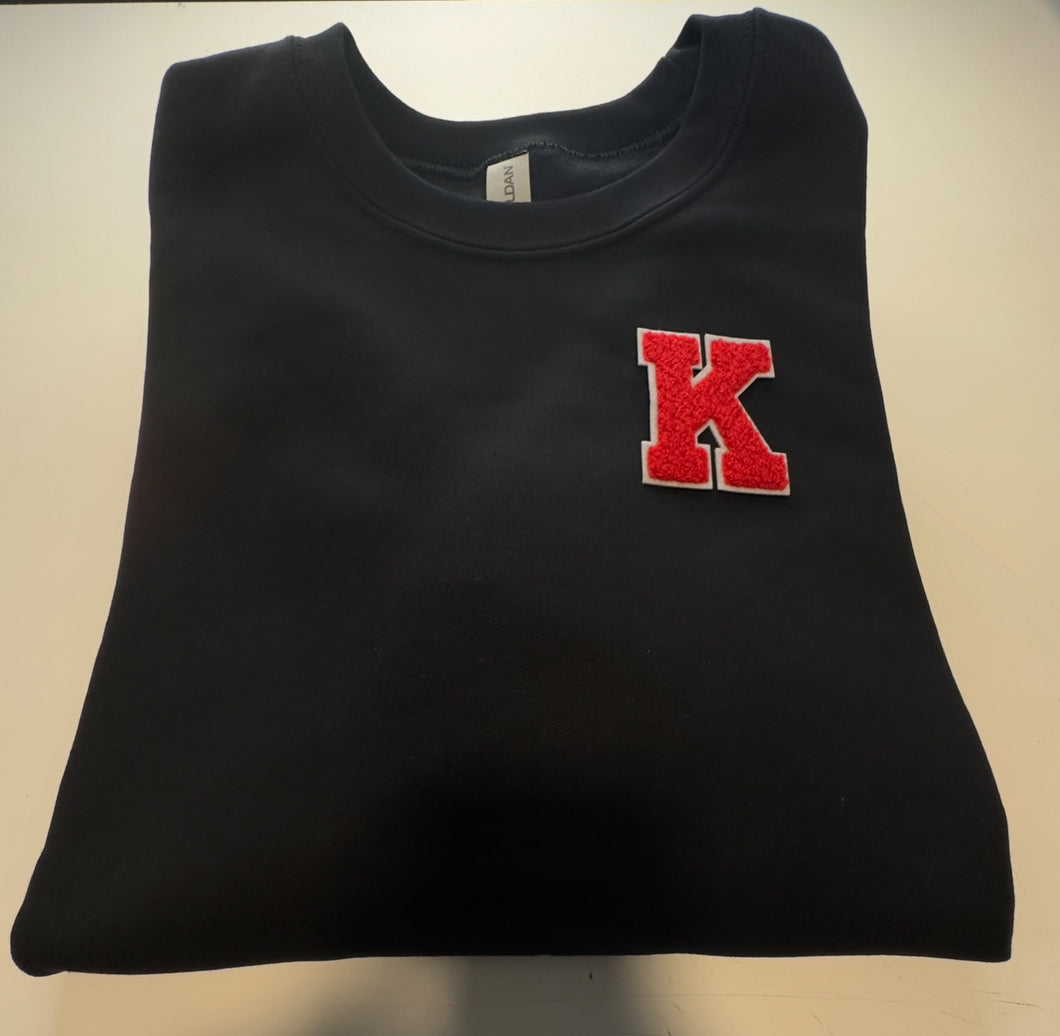 Kilgore K Chenille Patch Sweatshirts