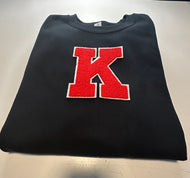 Kilgore K Chenille Patch Sweatshirts