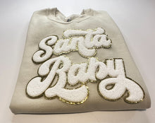 Load image into Gallery viewer, Santa Baby Chenille Patch Sweatshirts
