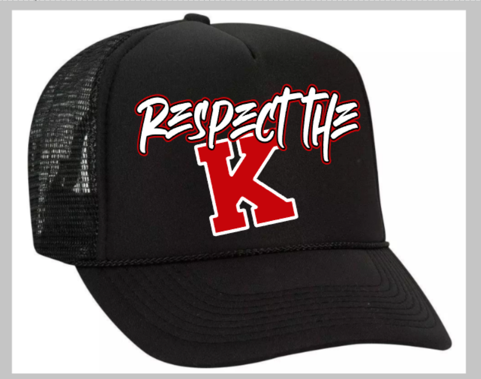Respect the K Hats (Black on Black)